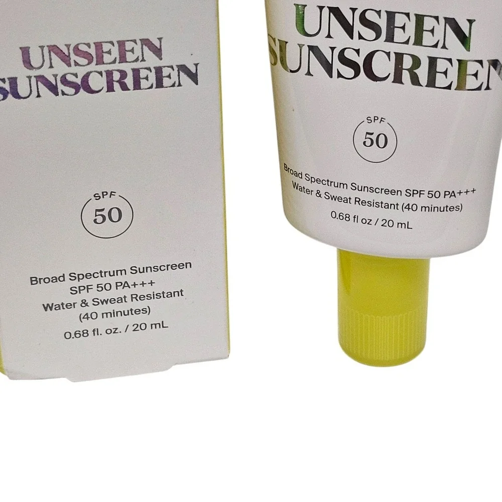 Supergoop! Unseen Sunscreen SPF 50 Water Sweat Resistant Travel Size 0.68oz‎